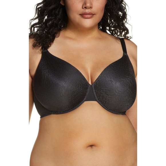NATORI Conform Full Convertible Underwire T-Shirt Bra Black 34D #731165 NEW